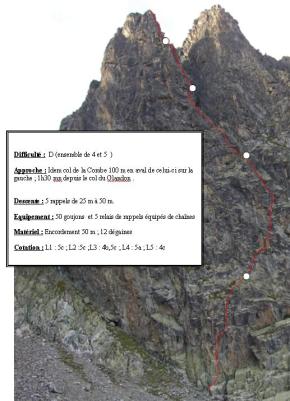 Escalade de la Pointe de la Combe