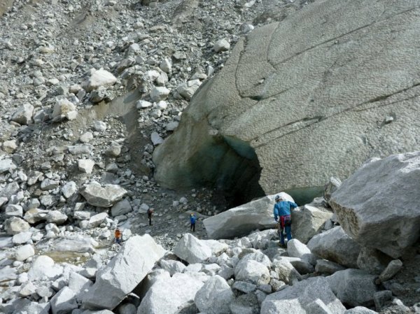 moulin mer de glace - sortie collecteur