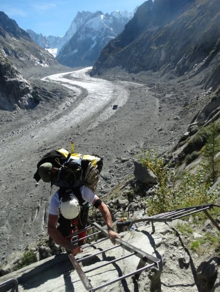 Mer de glace le retour - les echelles