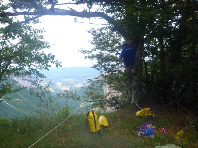 saventurer - trou du boeuf - depart falaise